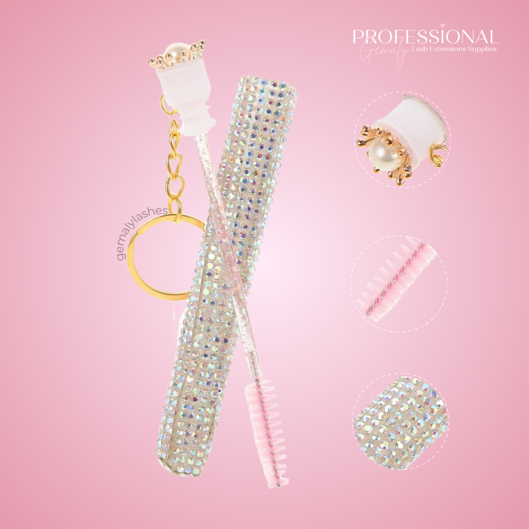 Keychain Lash Wand Diamond Tube