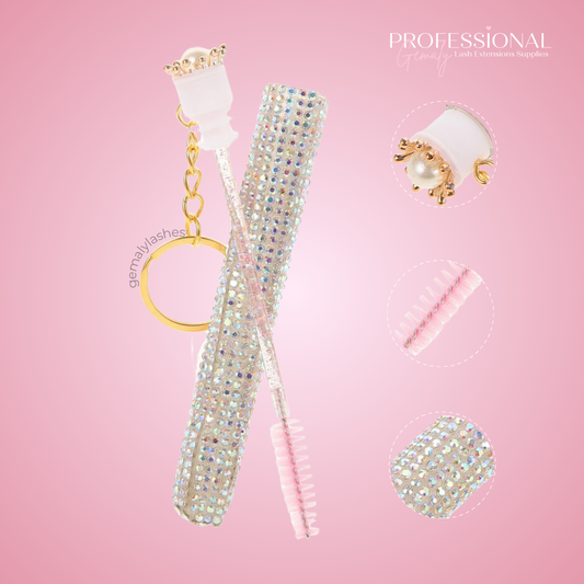 Keychain Lash Wand Diamond Tube