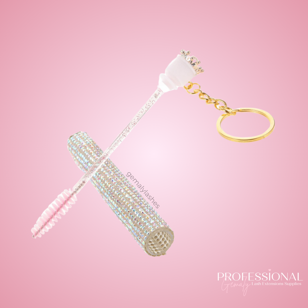 Keychain Lash Wand Diamond Tube