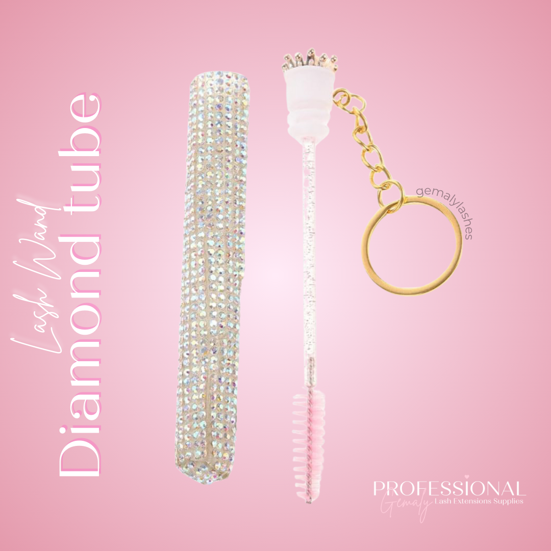 Keychain Lash Wand Diamond Tube